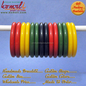 Plain Simple Handmade Resin Solid Color Bangles <b>Bracelets</b> Jewellery - Product Image 2