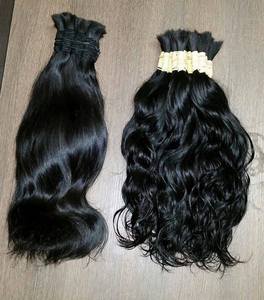 Extensions de cheveux humains brésiliens Hamson 100% vierges, alignées sur les cuticules, style vague naturelle, double trame, tissage de cheveux bruts - Product Image 5
