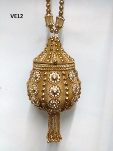 Vivid VE07 Antique <b>Gold</b> Bridal <b>Wedding</b> Party Designer Handmade Vintage Metal Clutch Purse Crystal Stones Flap Closure Indian - Product Image 6
