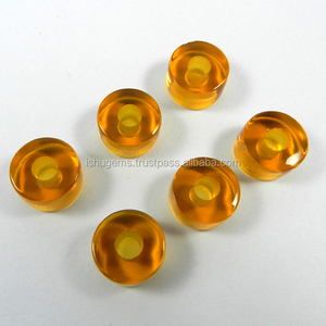 Citrino hydro-Cuentas de neumático liso de 14x8x4,5mm, cuentas de GEMA de agujero grande, cuentas europeas para pulsera, IG0105 - Product Image 5