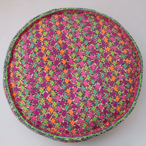 Siège de salon, magnifique broderie indienne, pochette de tabouret, oreiller fait à la main, 1 pièce, nouvelle collection 2022 - Product Image 2