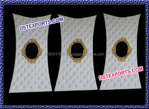 Panneaux de cuir blancs 18 pièces, décorations de scène de mariage occidental, pour scène auto-debout, décoration de mariage - Product Image 3