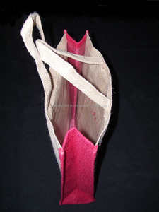 Sunbeam Custom Printed Jute Shopping <b>Bag</b> <b>Medium</b> <b>Size</b> Red Logo Advertising Use Hand Length Handle - Product Image 6