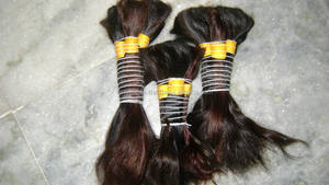 Venta al por mayor 100% cutícula alineada Remy indio virgen PELO SUELTO onda profunda estilo de alta calidad templo crudo a granel sin procesar pelos - Product Image 2