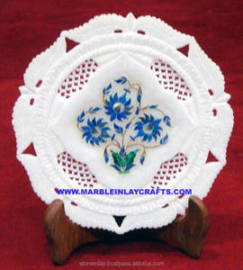 Designer Handmade Marble Inlay Plate - Product Image 1