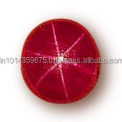 Lot de rubis rouges naturels ronds cabochons non chauffés, certifiés par un tiers, taille personnalisable, Coszcatl Exports