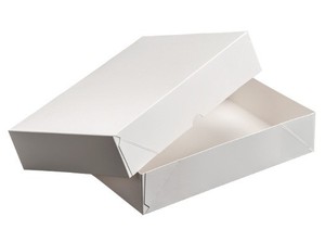 Giấy kraft gấp Hộp quà tặng với bóng cán trắng 4 góc cho nước hoa nến Tóc Giả bao bì 4C in - Product Image 2