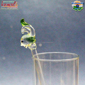 Bâtons Swizzle en verre de conception de cheval Agitateurs de boissons personnalisés pour cocktails et boissons Accessoires de bar faits à la main - Product Image 5