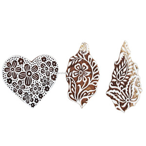 Vintage Mix <b>Wooden</b> Printing <b>Blocks</b> for Textile Printing <b>Wooden</b> Craft <b>Blocks</b> - Product Image 1