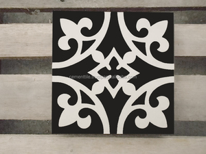 Carrelage en ciment encaustique - CTS 3.8 150x150mm Carrelage d'intérieur moderne pour villa Résistant aux acides ACCENTS - Product Image 4