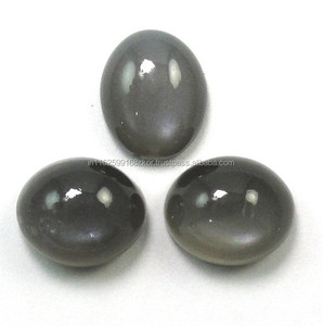 Vente en gros 100% véritable pierre de lune grise naturelle pierre précieuse en vrac taille à facettes forme ovale semi-précieuse tierce partie certifiée personnalisée - Product Image 1