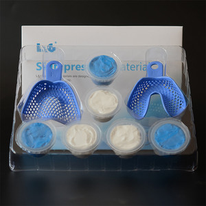 Hoge Standaard 510K Goedgekeurd Toevoeging Siliconen Materiaal Pvs Dental Stopverf Indruk Kit Voor Tanden Mold