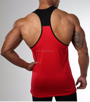 Yüksek kalite özel pamuklu spor eğitim egzersiz Tank Top/yelek nefes Stringer/tekli rahat örme örgü nakış