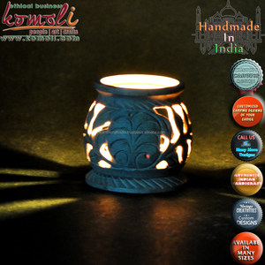 Difusor de quemador de aceite de Vela decorativa, piedra de jabón tallada a mano, artesanal - Product Image 6