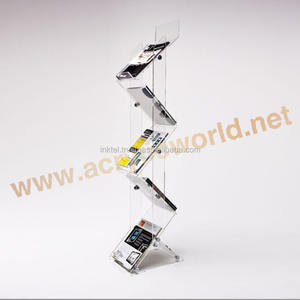 Présentoir de documents au sol en acrylique, livraison gratuite, rack de présentation pour broches - Product Image 6