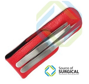 Pinzas de Cejas de Acero Inoxidable de Alta Calidad Source of Surgical B-EBT-094, con Punta Oblicua Plana y Agarre de Fibra, 10 mm - Product Image 3