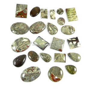 23 Piezas de Ágata Natural Laguna Lace, 100 g, Mezcla de Cabujones de Piedras Preciosas para Joyería - Product Image 3