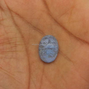 Topaze bleue Hydro et Rainbow Moonstone Doublet 11.1CTS Loose Oval Cut 13x18mm Gemstone pour bijoux - Product Image 4