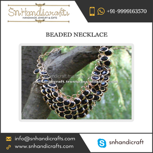 Most Popular Fashion Beaded Necklace with Gold/Silver Chain for Sale - Product Image 1
