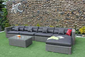 Conjunto de sofá de mimbre polivinílico para jardín, oferta especial ATC - Product Image 2