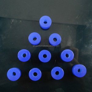 ลูกปัดหินสีฟ้า14X8X4.5มม.,ลูกปัดยางเรียบหินอัญมณีลูกปัดรูใหญ่ - Product Image 2