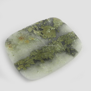 พลอย Pyrite Marcasite สีทอง23X29มม.,เบาะรองทรงสี่เหลี่ยมผืนผ้า7.85กรัมพลอยหลวม Cabochon ขายส่ง IG0348 - Product Image 2