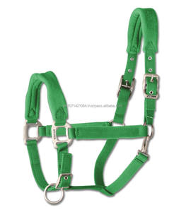 Riaz Jamal-Licol de cheval de trait lourd en cuir de nylon vert foncé avec corde stable réglable Intel - Product Image 4