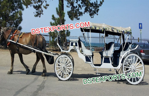 Horse Drawn Surrey Carriage <b>Buggy</b> Wedding Hand Driven Horse Drawn Tonga Horse Drawn Wedding Tonga <b>Buggy</b> Manufacturers Sydney - Product Image 4