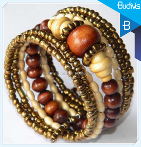 Handmade Bali Bead Choker Bracelet Unisex Vintage <b>Wood</b> Parties Anniversaries Christian Inspired Trendy Number Pattern Gifts - Product Image 1