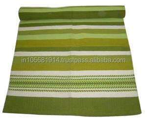 Estera de Yoga de algodón suave antideslizante hecha a mano, alfombra de meditación de etiqueta privada popular, esteras de ejercicio de proveedor indio - Product Image 2