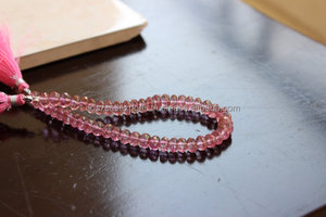 พลอยโทแพซสีชมพูทรงรอนเดลล์ 7 มม. แบบมีเหลี่ยม 15 เม็ด สำหรับทำเครื่องประดับ วัสดุทำจากคริสตัล ได้รับการรับรองจากผู้ที่สาม Coszcalt - Product Image 4