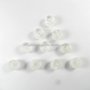 14x8x4.5mm smooth tyre <b>beads</b> Cloudy <b>crystal</b> Gemstone big hole <b>beads</b> for <b>bracelet</b> - IG0104 - Product Image 3