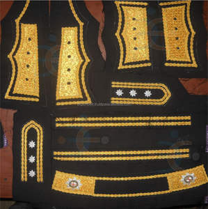 OEM personalizado de lujo lingotes bordado cuello puño mano tela uniforme ceremonial moda lingotes - Product Image 6