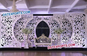 Mehraap <b>Wedding</b> Stage Backdrop Decoration Beautiful <b>Wedding</b> Mandap Stage Indian <b>Wedding</b> Back-<b>frame</b> Stage - Product Image 2