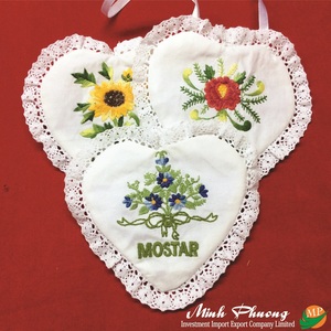 Sachet brodé 100% coton avec motif de fleurs parfumées Sachet parfumé pour travaux d'aiguille et de couture de croix - Product Image 2