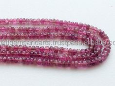 Perles de tourmaline rose facettées - Product Image 2