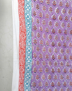 Luxueux bloc à main imprimé coton tissu tapis de plage jeter pour intérieur et extérieur maison literie tapis d'ameublement tissu imprimé fleuri - Product Image 4