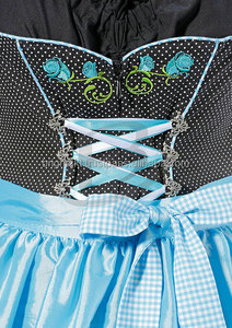 Robe Dirndl bavaroise authentique, costume traditionnel allemand pour l'Oktoberfest avec tablier pour femmes - Product Image 2