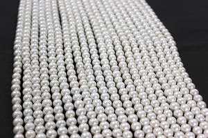 ไข่มุกน้ำจืดหลวมเครื่องประดับเส้น DYI ที่มีคุณภาพสูงธรรมชาติที่ไม่ได้รับการรักษาเส้นมุกสำหรับการทำเครื่องประดับ - Product Image 5