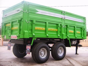 8 tonos remolque doble del eje trasero del eje de inflexión mecánico romper remolque agrícola - Product Image 2