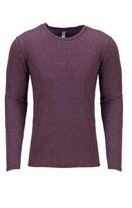 Ropa de Next Level para hombre, camiseta de manga larga de mezcla triple, hecha de 50% poliéster, 25% algodón y 25% rayón - Product Image 4