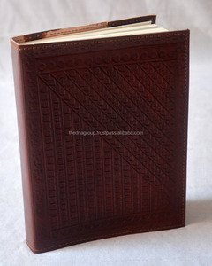 สมุดไดอารี่หนังนูนแบบรีฟิลแบบวินเทจงานแฮนด์เมดสมุดบันทึกปกแข็งสำหรับธุรกิจงานออกแบบได้ตามต้องการงานฝีมือหนังระดับพรีเมียม - Product Image 1