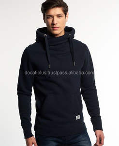 เสื้อฮู้ดดี้ผ้าฝ้ายคอไขว้กันน้ำ ป้องกันรอยยับ สำหรับผู้ชาย แบบ OEM ตามสั่ง - Product Image 2