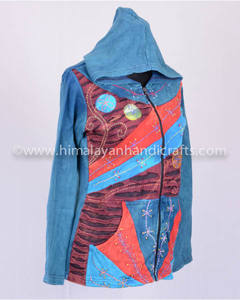 <b>Razor</b> Cut Embroidered Patchwork Bohemian Hoodies Jacket CSWJ 405A - Product Image 3