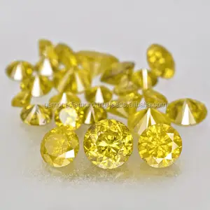 인도 제조에서 자연적인 노란 색깔 느슨한 다이아몬드 공상 색깔, 자연적인 색깔은 노란 다이아몬드를 강화했습니다