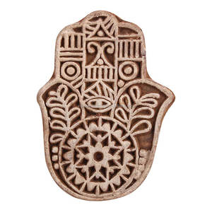 บล็อกไม้พิมพ์ลายดอกไม้ทำด้วยมือเฉพาะ WB-2962ชั้นวางบนชั้นวาง - Product Image 1