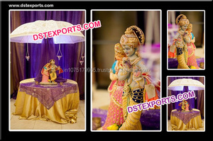 Décorations portables en satin pour scène sur le thème de la nuit, style Mehandi Punjabi, pour mariages indiens, vente en gros, fabricant et fournisseur - Product Image 3