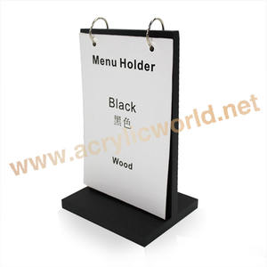 Soporte personalizado para menú de 3 lados, soporte de exhibición de acrílico, soporte de exhibición de acrílico - Product Image 5