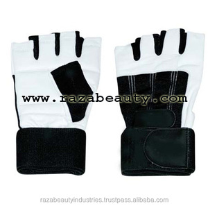 Gants d'haltérophilie en cuir unisexe pour une utilisation en salle de sport pour l'haltérophilie - Product Image 3