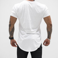 Camiseta de Hombre Talla Grande con Dobladillo Curvo, Transpirable y de Secado Rápido, 95% Algodón, 8% Elastano, Estampada